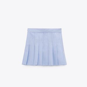 Zara box pleat mini skirt